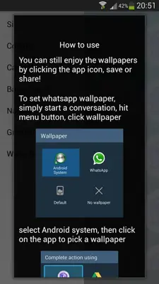 Wallpapers for Chat android App screenshot 0